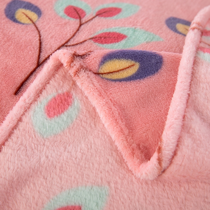 91家纺网 家纺一手货源 找家纺 侨鑫 2023新款云貂绒毛毯 孔雀羽