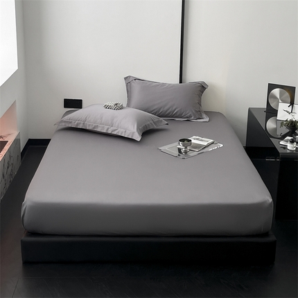 三味舒屋 2024新款50S双股贡缎长绒棉纯色单品系列 钢灰