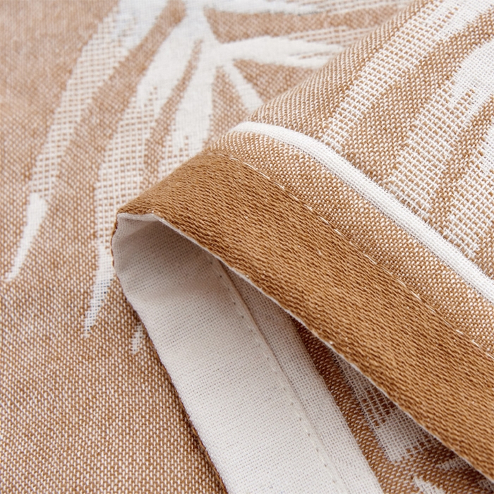 91家纺网 家纺一手货源 找家纺 朴尔家纺-毛巾被 2023新款混纺三层纱布枕巾详情图 热带草原-驼