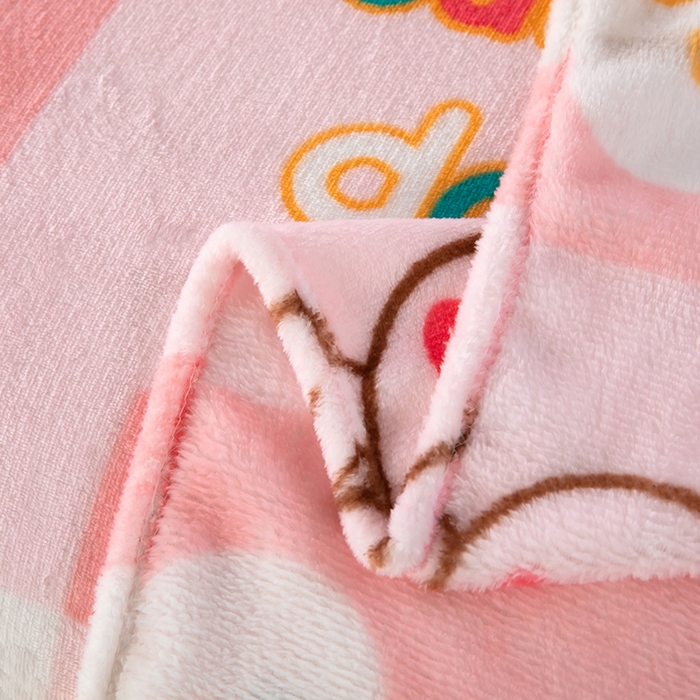 91家纺网 家纺一手货源 找家纺 侨鑫 2023新款云貂绒毛毯 草莓兔