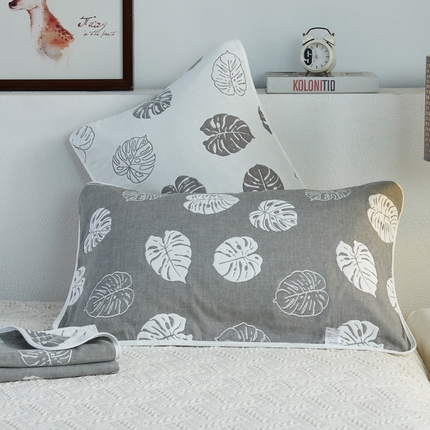 91家纺网 家纺一手货源 找家纺 （总）朴尔 2023新款六层纱布全棉循环小花型枕巾