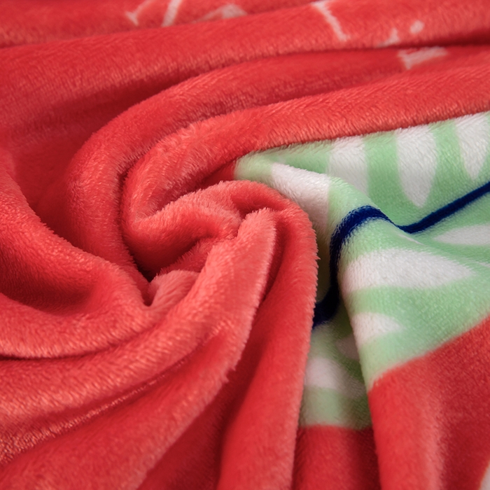 91家纺网 家纺一手货源 找家纺 侨鑫 2023新款云貂绒毛毯 彩虹树