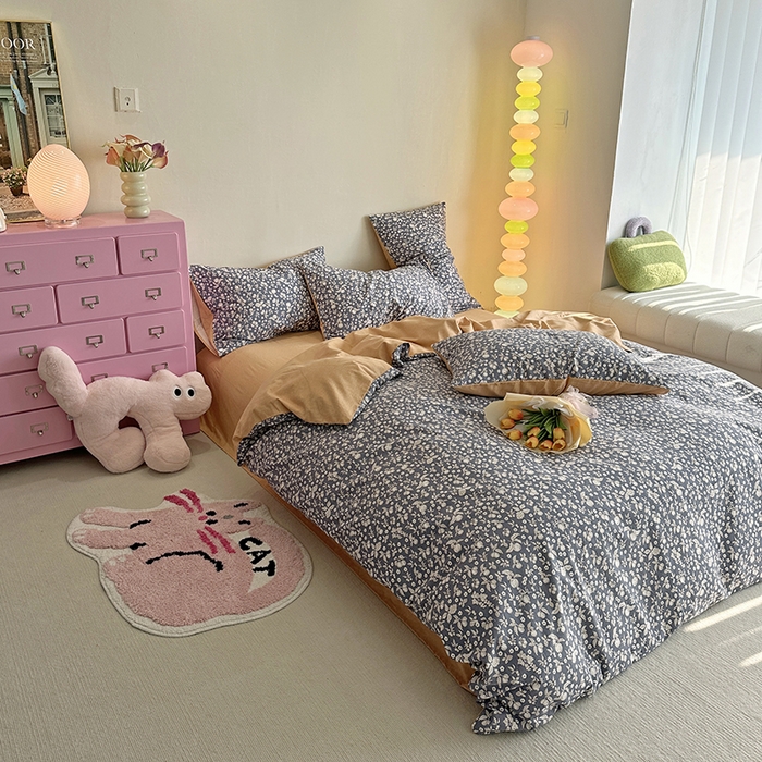 91家纺网 家纺一手货源 找家纺 千朵 2023新款全棉生态磨毛四件套 尔樱