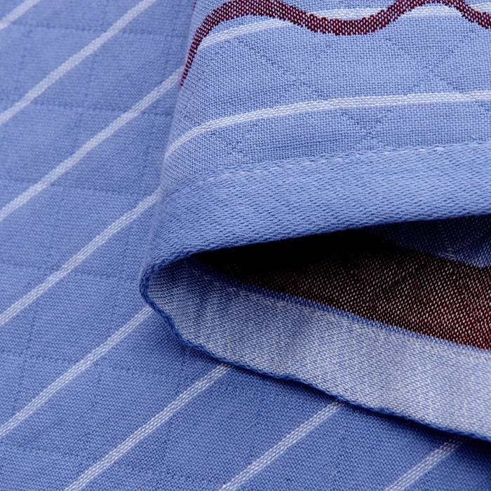 91家纺网 家纺一手货源 找家纺 朴尔 2023新款三层纱布定位枕巾 航行-兰