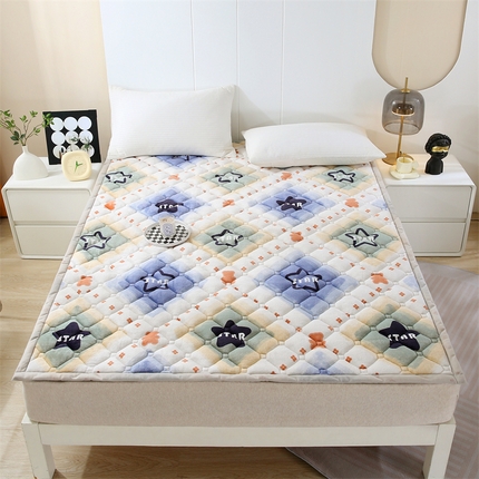 91家纺网 家纺一手货源 找家纺 （总）东宇 2024年新款A类抗菌牛奶绒大床加厚床垫