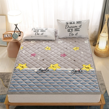 91家纺网 家纺一手货源 找家纺 （总）东宇 2024年新款A类抗菌牛奶绒大床加厚床垫