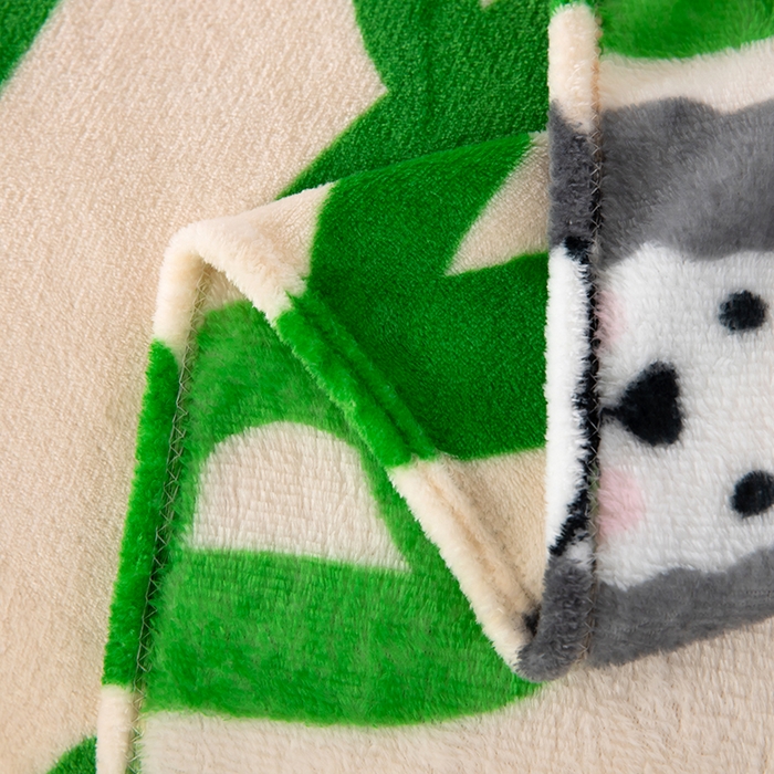 91家纺网 家纺一手货源 找家纺 侨鑫 2023新款云貂绒毛毯 字母狗