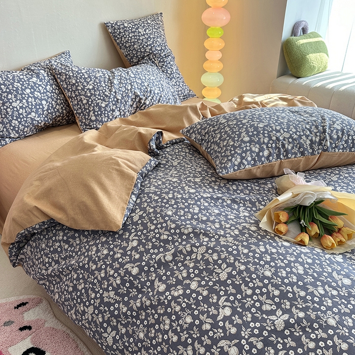 91家纺网 家纺一手货源 找家纺 千朵 2023新款全棉生态磨毛四件套 尔樱