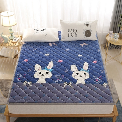 91家纺网 家纺一手货源 找家纺 （总）东宇 2024年新款A类抗菌牛奶绒大床加厚床垫