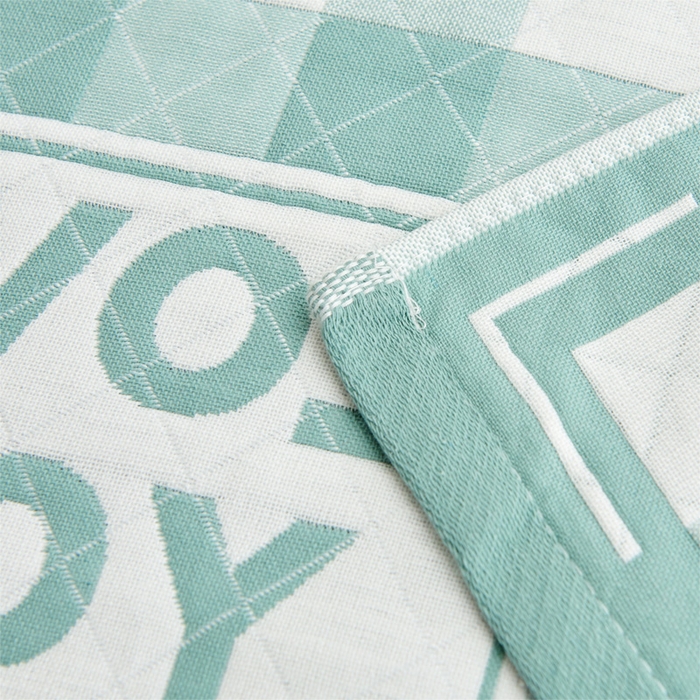 91家纺网 家纺一手货源 找家纺 朴尔 2023新款三层纱布定位枕巾 爱情方格-绿