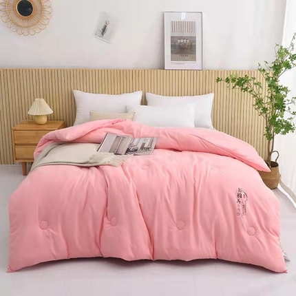 91家纺网 家纺一手货源 找家纺 2024新款原棉大豆被a类大豆纤维被子冬被加厚全棉被子 玉粉