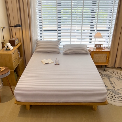 芃成家纺 2023新款磨毛单床笠细川 咖