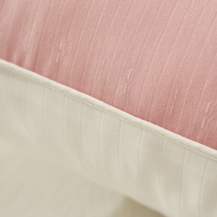 91家纺网 家纺一手货源 找家纺 拾光枕芯  2023新款地中海拼色枕芯 粉白