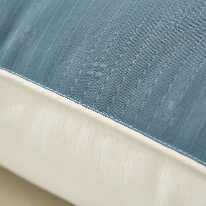 91家纺网 家纺一手货源 找家纺 拾光枕芯  2023新款地中海拼色枕芯 蓝白