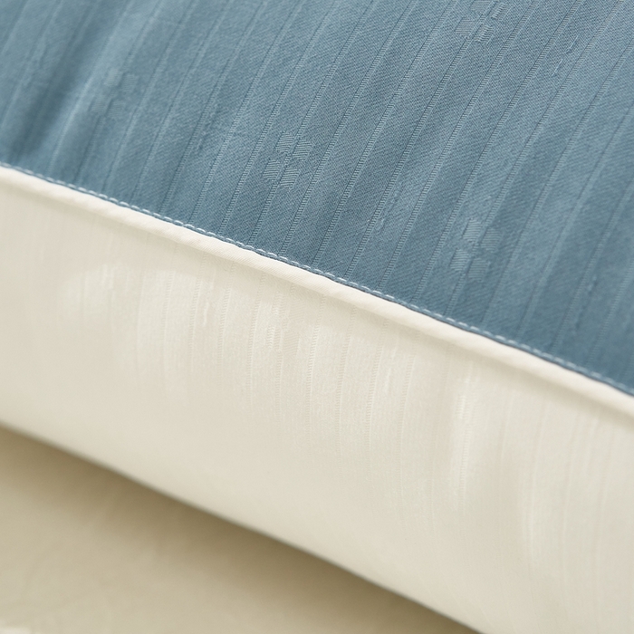 91家纺网 家纺一手货源 找家纺 拾光枕芯  2023新款地中海拼色枕芯 蓝白