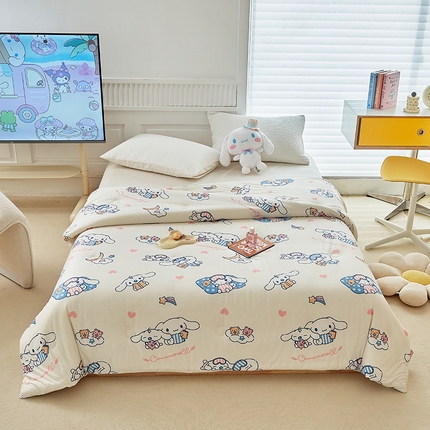 91家纺网 家纺一手货源 找家纺 （总）爱丽丝 2023新款三丽鸥针织被针织大豆被