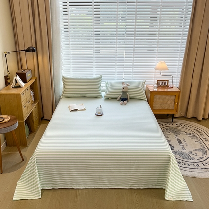 91家纺网 家纺一手货源 找家纺 芃成家纺 2023磨毛单床单细川 绿