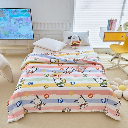 91家纺网 家纺一手货源 找家纺 （总）爱丽丝 2023新款三丽鸥针织被针织大豆被