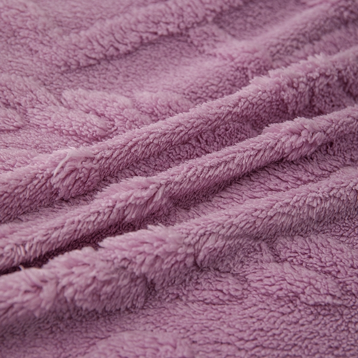 91家纺网 家纺一手货源 找家纺 雅蔓依 2025新款塔芙绒羊羔绒冬被被子被芯 香芋紫