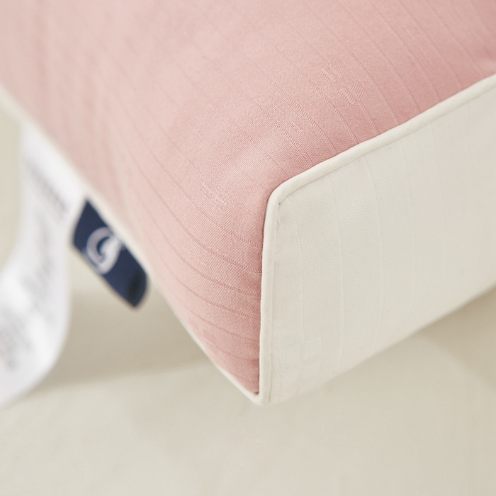 91家纺网 家纺一手货源 找家纺 拾光枕芯  2023新款地中海拼色枕芯 粉白