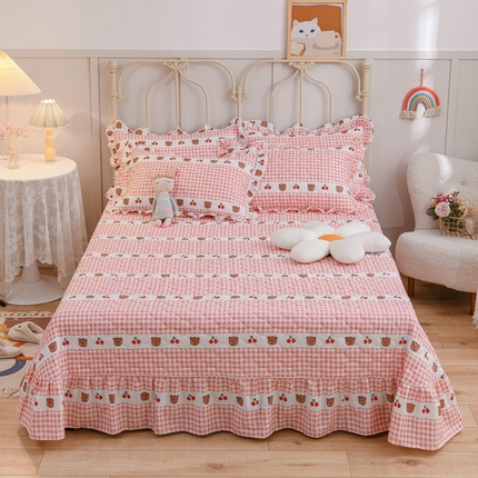 91家纺网 家纺一手货源 找家纺 （总）爱妮玖玖家纺 2023新款单品床盖--小蕾丝系列