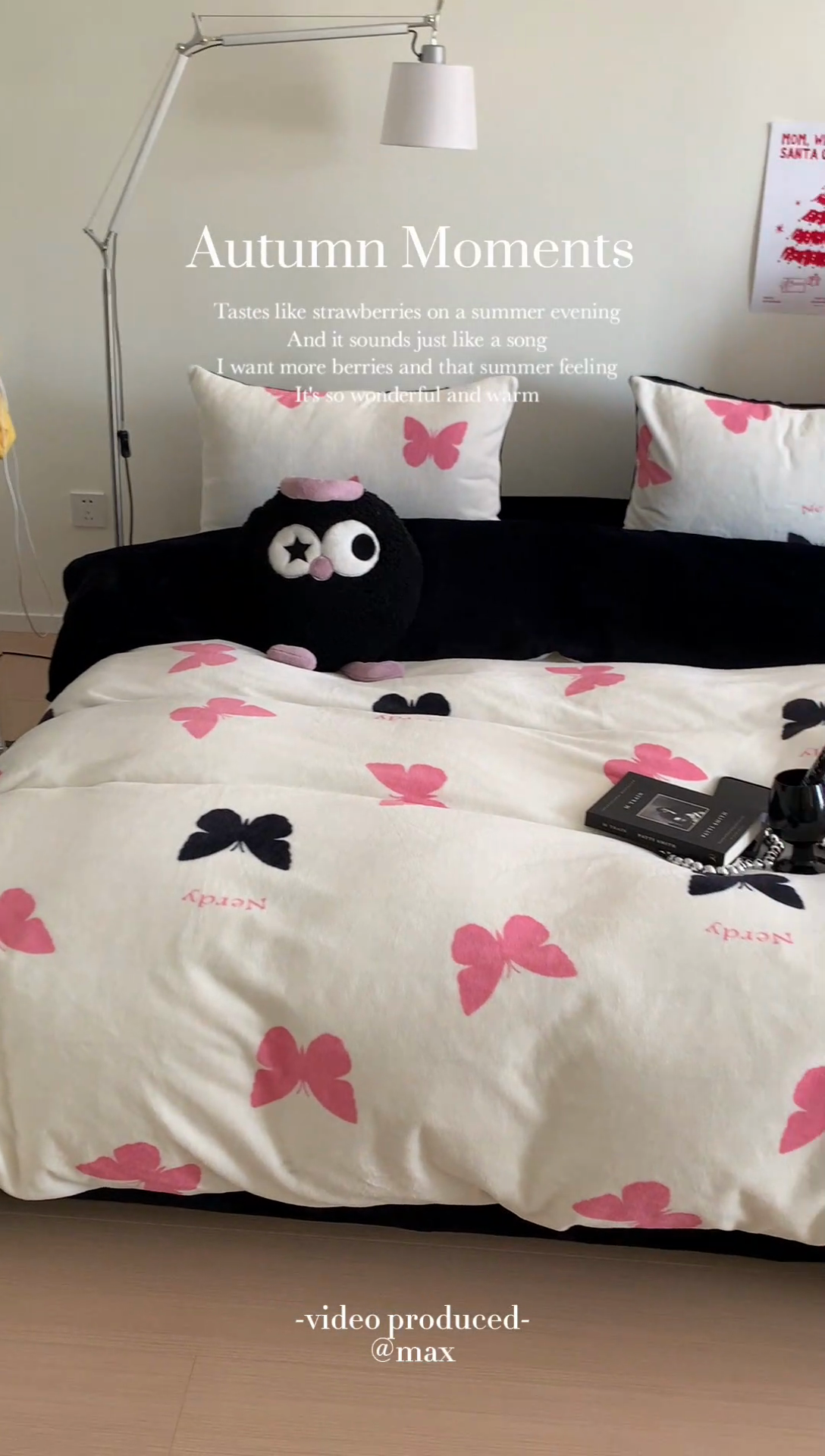 91家纺网 家纺一手货源 找家纺 星期八 2023新款210g双面牛奶绒印花四件套 蝴蝶