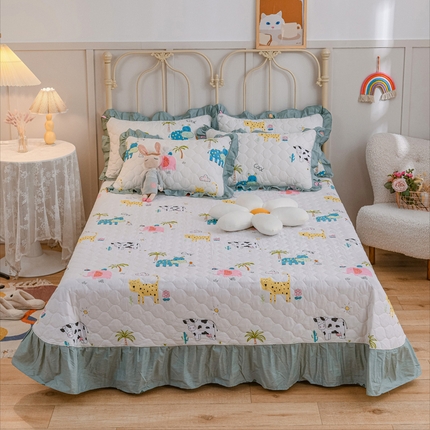 91家纺网 家纺一手货源 找家纺 （总）爱妮玖玖家纺 2023新款单品床盖--小蕾丝系列