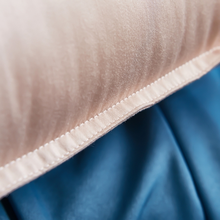 91家纺网 家纺一手货源 找家纺 拾光枕芯 2023新款天丝山茶花枕芯 玉色