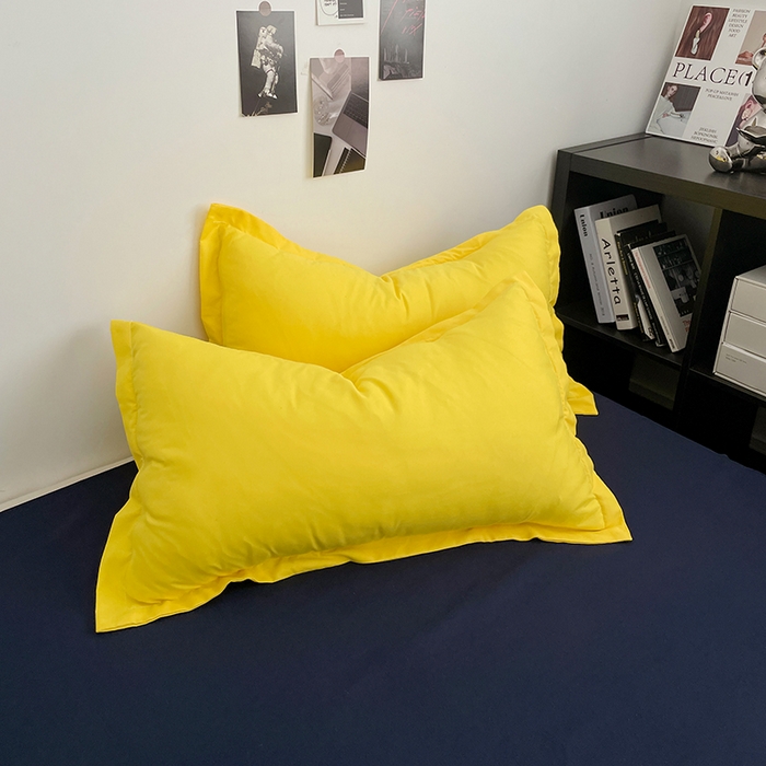 91家纺网 家纺一手货源 找家纺 贝拉梦2023新款个性撞色混搭亲肤棉四件套 芝芝芒芒