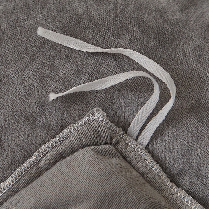 91家纺网 家纺一手货源 找家纺 罗艺轩 2024新款欧洲风情宝宝绒可拆卸夹棉床裙四件套 高级灰