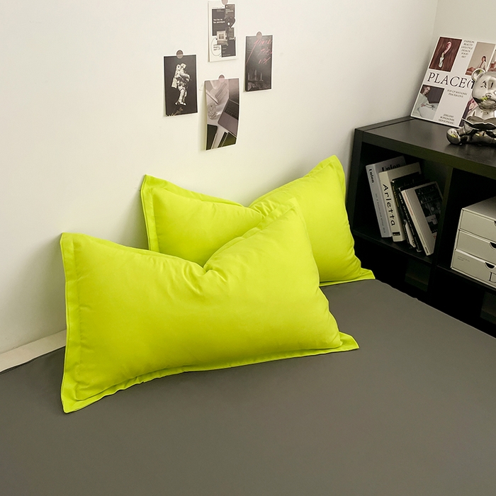 91家纺网 家纺一手货源 找家纺 贝拉梦2023新款个性撞色混搭亲肤棉四件套 绿灯侠