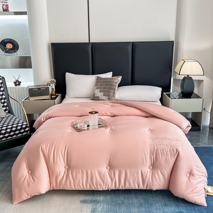 91家纺网 家纺一手货源 找家纺 桂雅居 2023新款萝琳微醺鲜豆被 裸粉