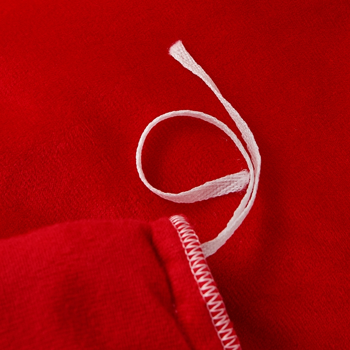 91家纺网 家纺一手货源 找家纺 罗艺轩 2024新款欧洲风情宝宝绒可拆卸夹棉床裙四件套 喜庆红