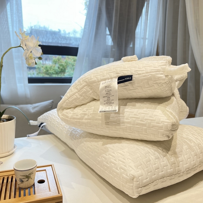 91家纺网 家纺一手货源 找家纺 拾光枕芯 2023新款韩国绒水洗枕灰白两色枕芯 白色