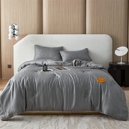 91家纺网 家纺一手货源 找家纺 （总）头等舱 2023新款大提花A类华夫格55%大豆抗菌秋冬被（含子母被）