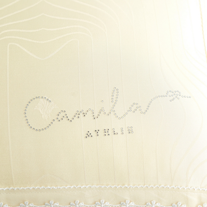 91家纺网 家纺一手货源 找家纺 拾光枕芯 2023新款羊绒蕾丝枕 米黄