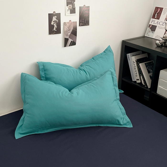 91家纺网 家纺一手货源 找家纺 贝拉梦2023新款个性撞色混搭亲肤棉四件套 禁止焦虑