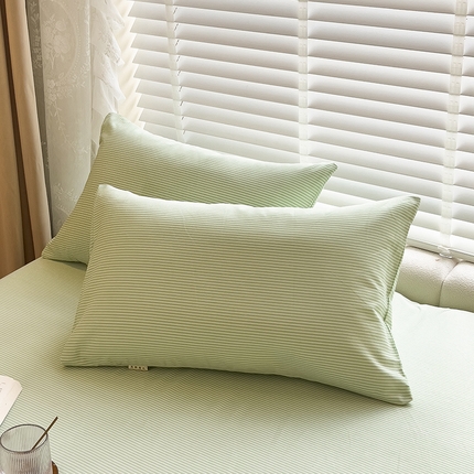 芃成家纺 2023新款磨毛系列磨毛枕套流年 绿