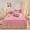 91家纺网 家纺一手货源 找家纺 虹星家纺 2023新款牛奶绒夹棉床裙套件清新系列-床裙款单床裙  清新-萝莉豆沙