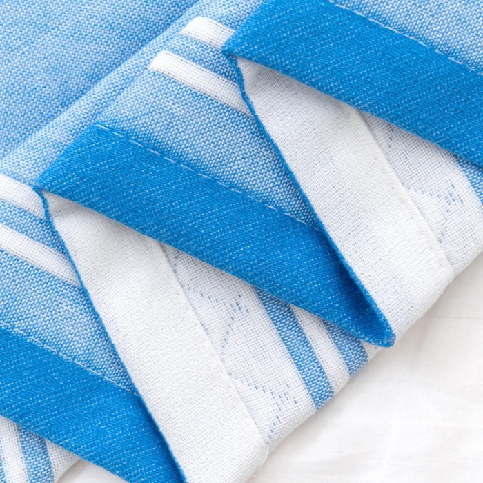 91家纺网 家纺一手货源 找家纺 朴尔家纺-毛巾被 2023新款特惠混纺棉质三层纱布独版AB面枕巾 小恐龙兰