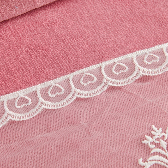 91家纺网 家纺一手货源 找家纺 虹星家纺 2023新款牛奶绒夹棉床裙套件清新系列-床裙款四件套 清新-萝莉豆沙