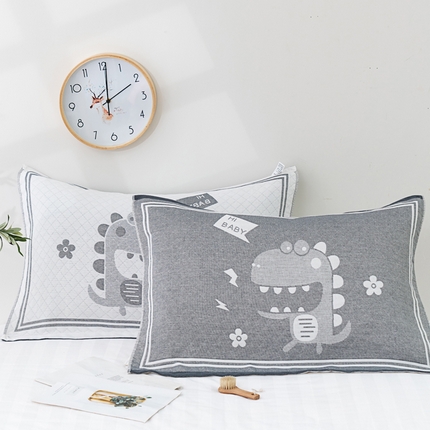 91家纺网 家纺一手货源 找家纺 （总）朴尔家纺-毛巾被 2023新款特惠混纺棉质三层纱布独版AB面枕巾