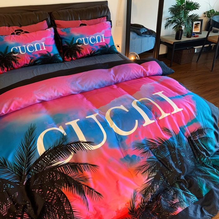 91家纺网 家纺一手货源 找家纺 花沐 2023新款ab版纯棉数码四件套 小魔仙堡