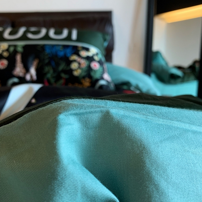 91家纺网 家纺一手货源 找家纺 花沐 2023新款ab版纯棉数码四件套 花千树