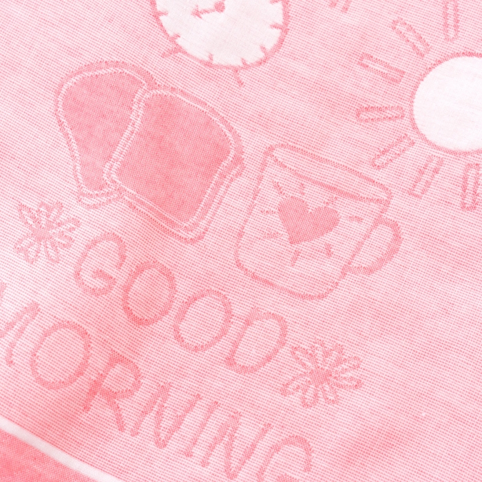 91家纺网 家纺一手货源 找家纺 朴尔家纺-毛巾被 2023新款特惠混纺棉质三层纱布独版AB面枕巾 早安粉