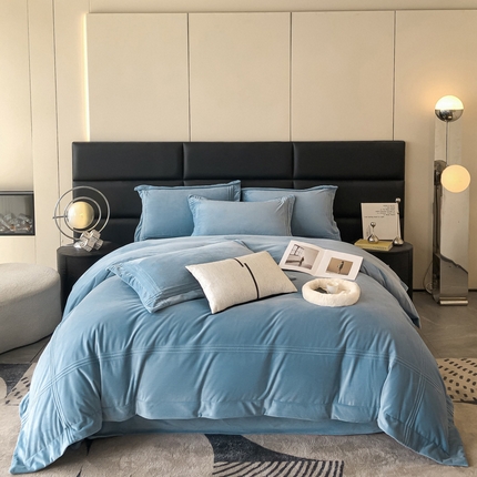 91家纺网 家纺一手货源 找家纺 （总）小久久（小九九） 2025新款婴儿绒A类埋绳工艺款四件套