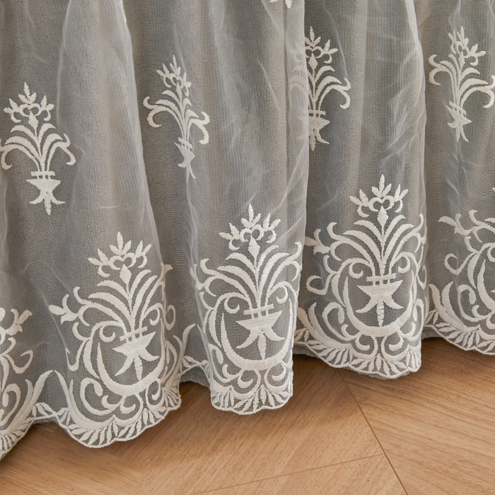 91家纺网 家纺一手货源 找家纺 虹星家纺 2023新款牛奶绒夹棉床裙套件清新系列-床裙款单床裙  清新-星际灰