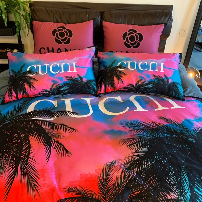 91家纺网 家纺一手货源 找家纺 花沐 2023新款ab版纯棉数码四件套 小魔仙堡