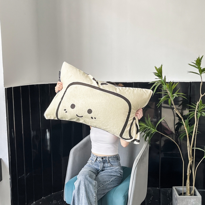 91家纺网 家纺一手货源 找家纺 潮邦创意家居 2025新款ins数码大版印花牛奶绒枕套单人枕 鲸鱼