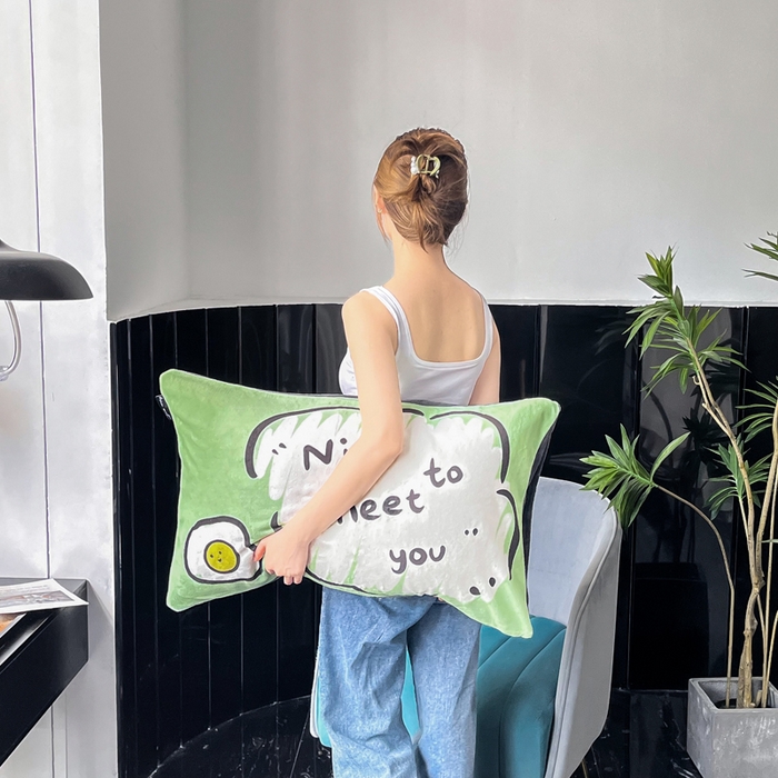 91家纺网 家纺一手货源 找家纺 潮邦创意家居 2025新款ins数码大版印花牛奶绒枕套单人枕 nice 对话框